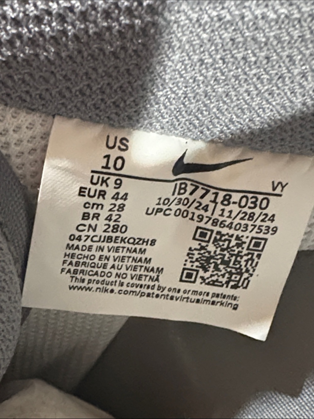 New Nike Men’s Air Force 1 Low Cream Gray and Orange Suede Sneakers Size 10 - Picture 7 of 7